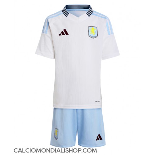 Maglie da calcio Aston Villa Seconda Maglia Bambino 2024-25 Manica Corta (+ Pantaloni corti)